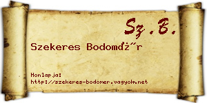 Szekeres Bodomér névjegykártya